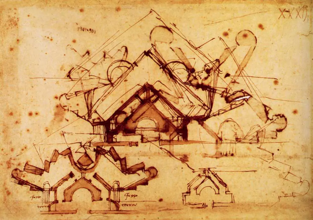 Michelangelo: Strongholdstudy For A City Gate