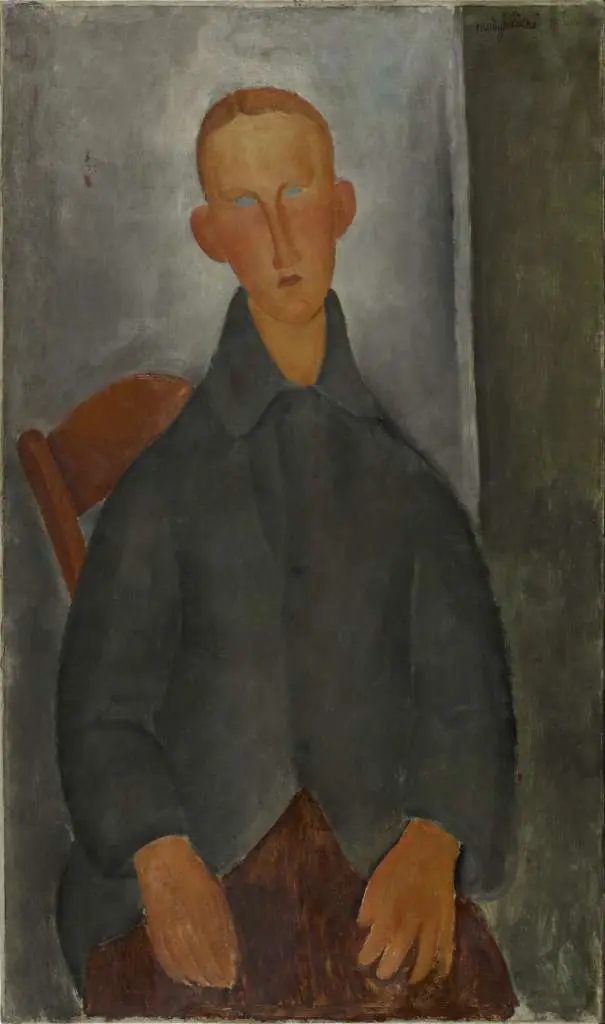 Modigliani: Modigliani-young Boy With Red Hair 1919