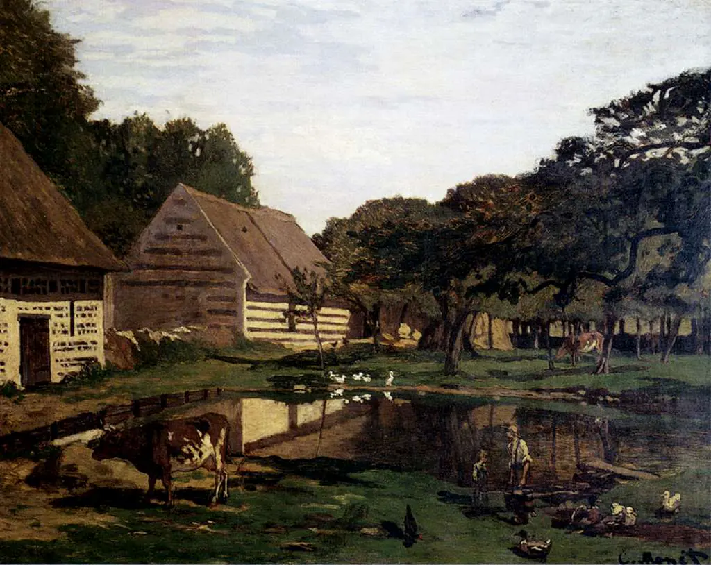 Monet: A Farmyard In Normandy