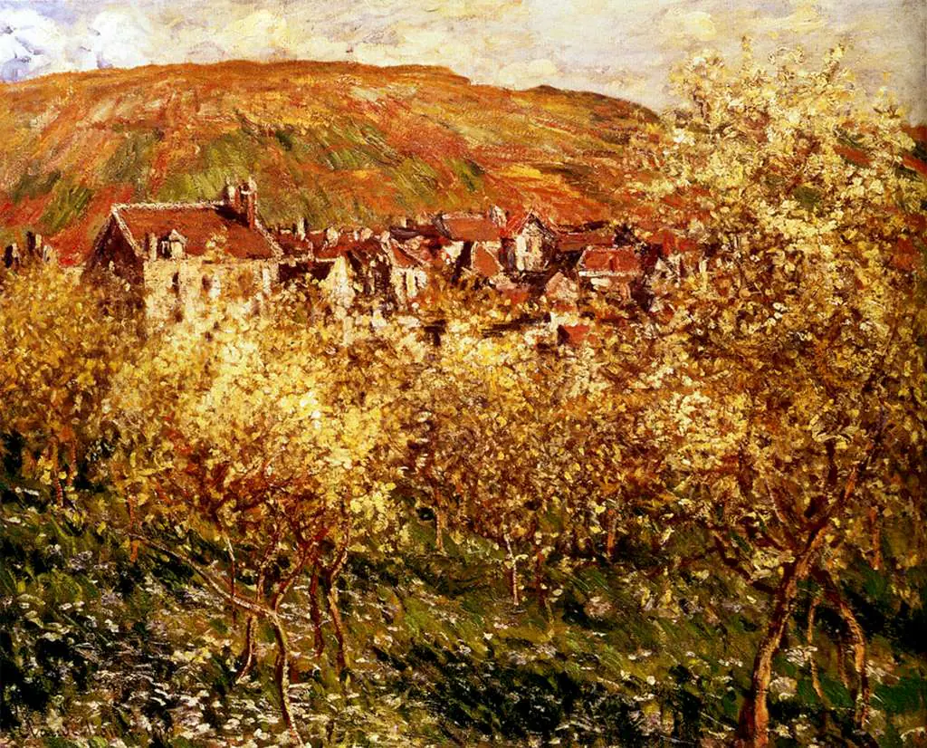 Monet: Apple Trees In Blossom