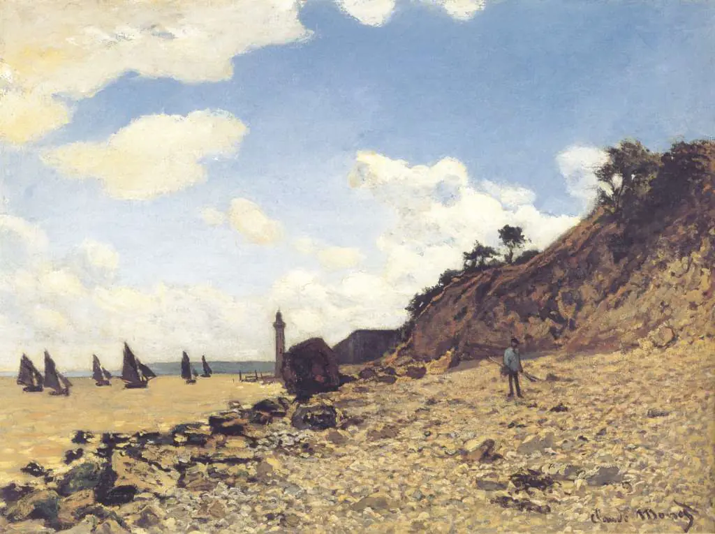 Monet: Beach At Honfleux