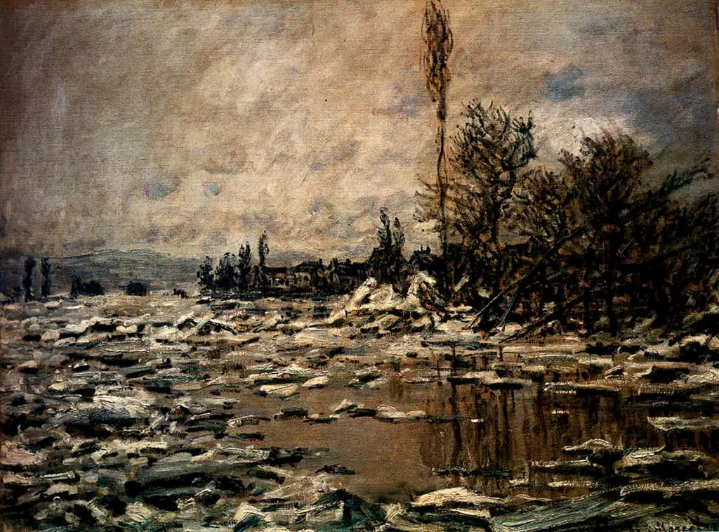 Monet: Break Up Of Ice Lavacourt