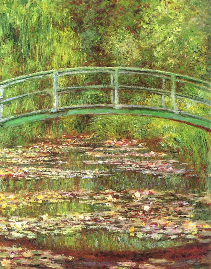Monet: Bridge Over The Sea Rose Pond