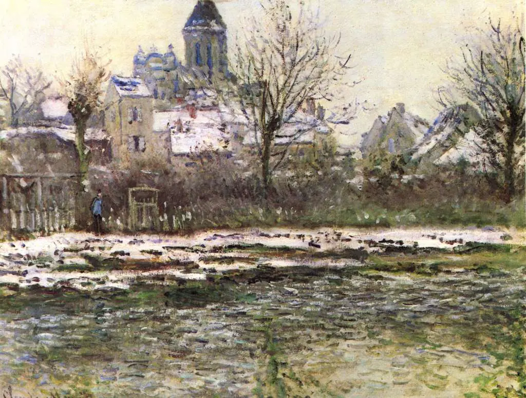 Monet: Church Of Vetheuil In The Snow