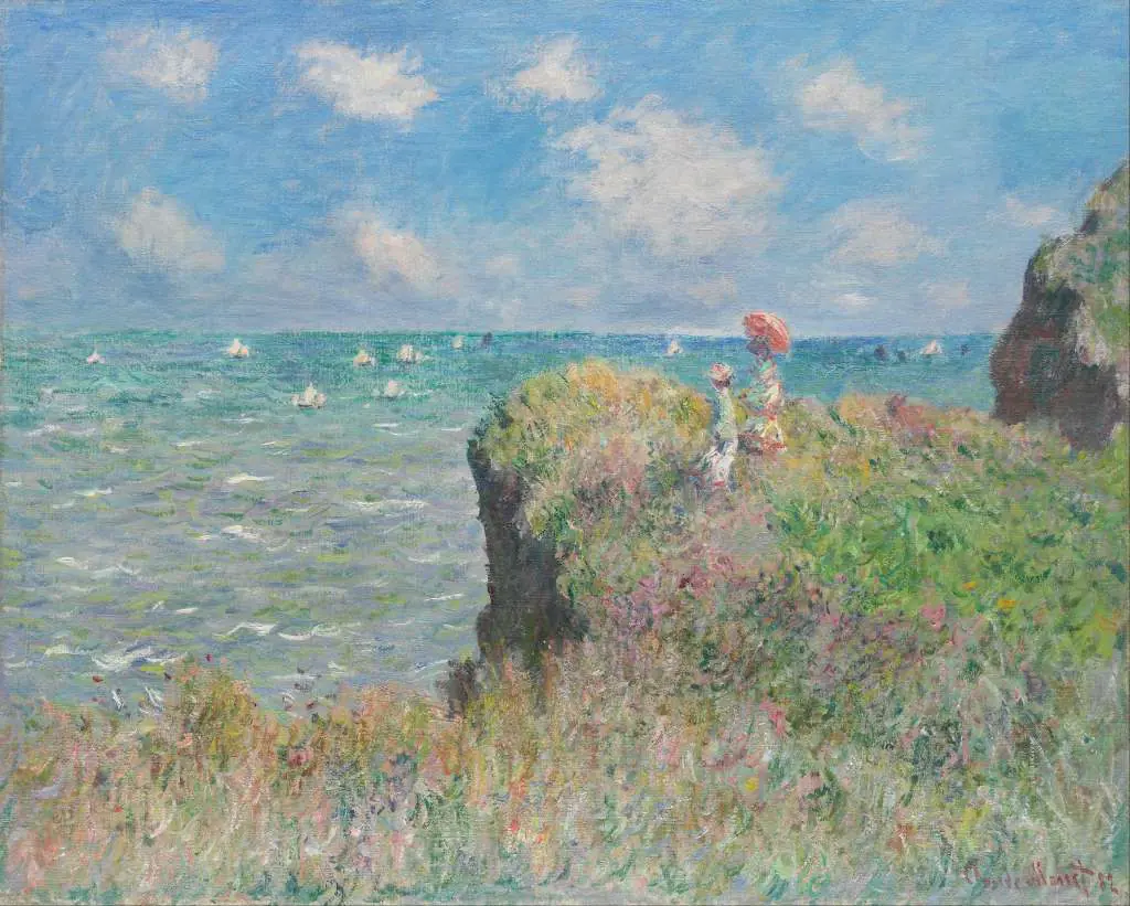 Monet: Cliff Walk At Pourville