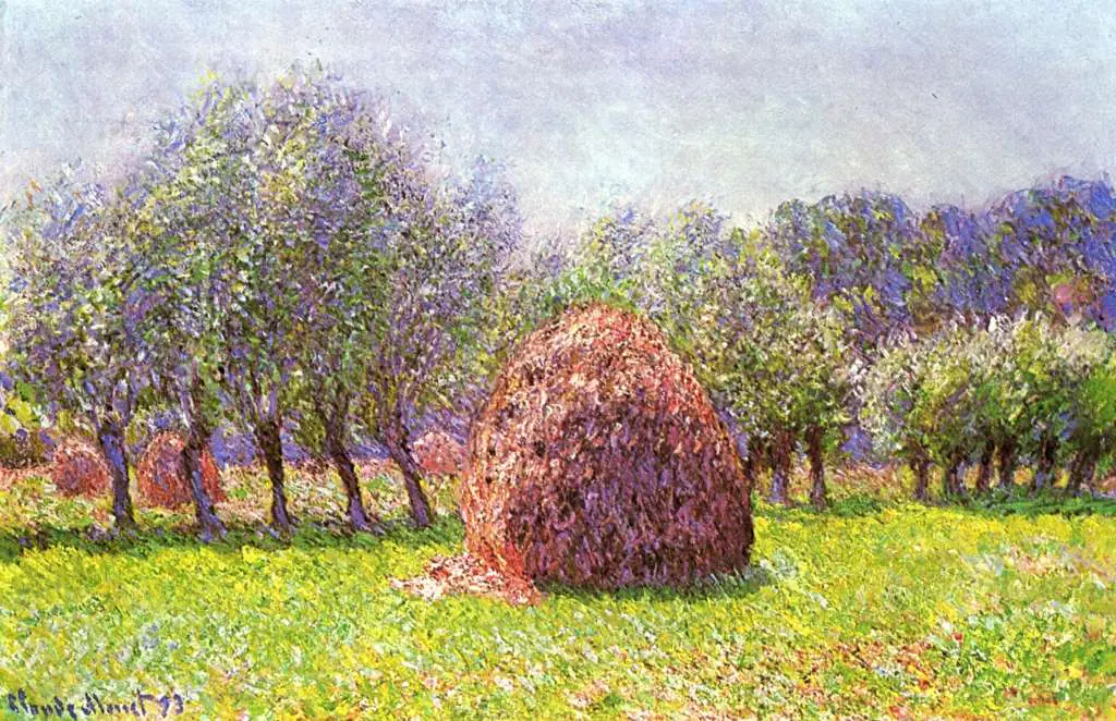Monet: Heap Of Hay In The Field