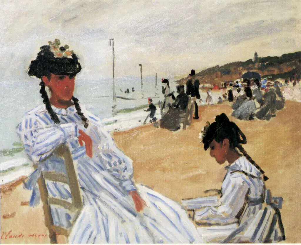Monet: On The Beach At Trouville
