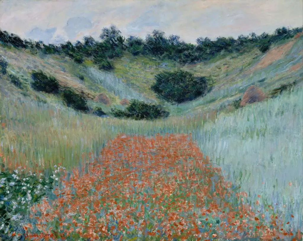 Monet: Poppy Field In A Hollow Near Giverny
