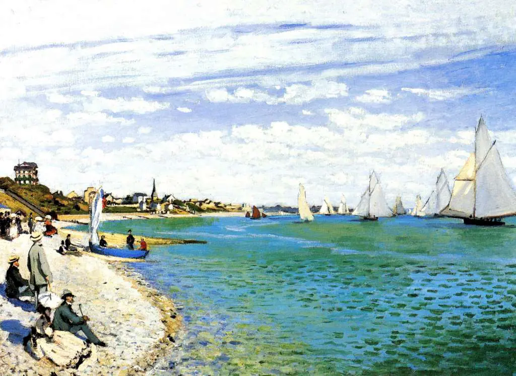 Monet: Regatta At Saint Adresse