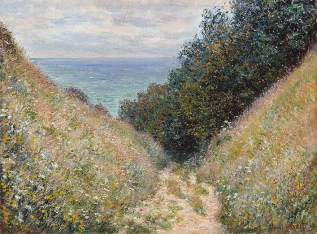 Monet: Road At La Cavee Pourville