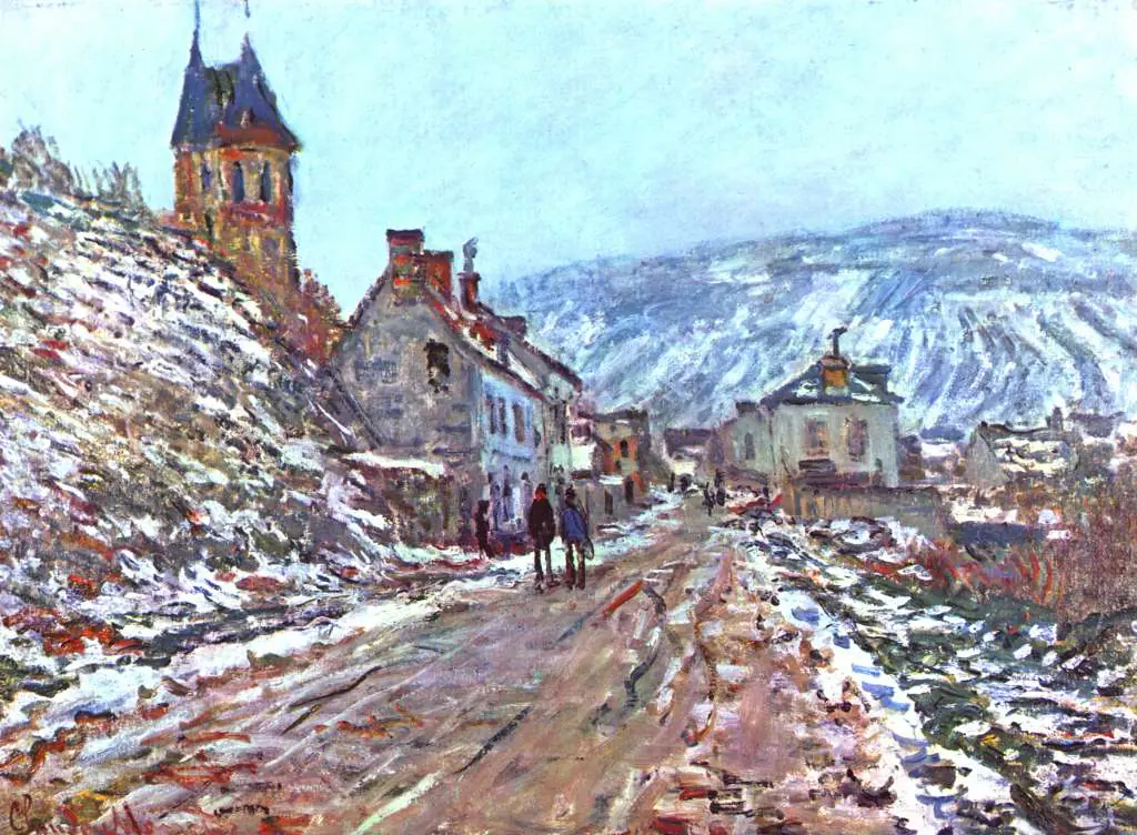 Monet: Road To Vetheuil In Winter
