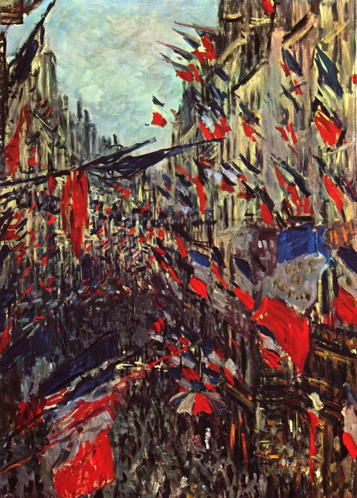 Monet: Rue Staint Denis At The National Holiday