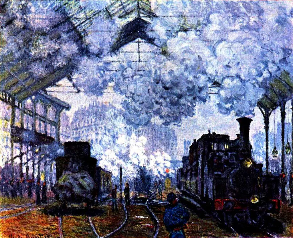 Monet: Station Saint Lazare In Paris