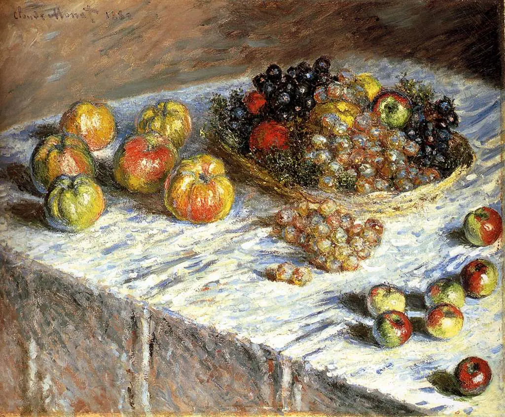 Monet: Still Life Apples And Grapes