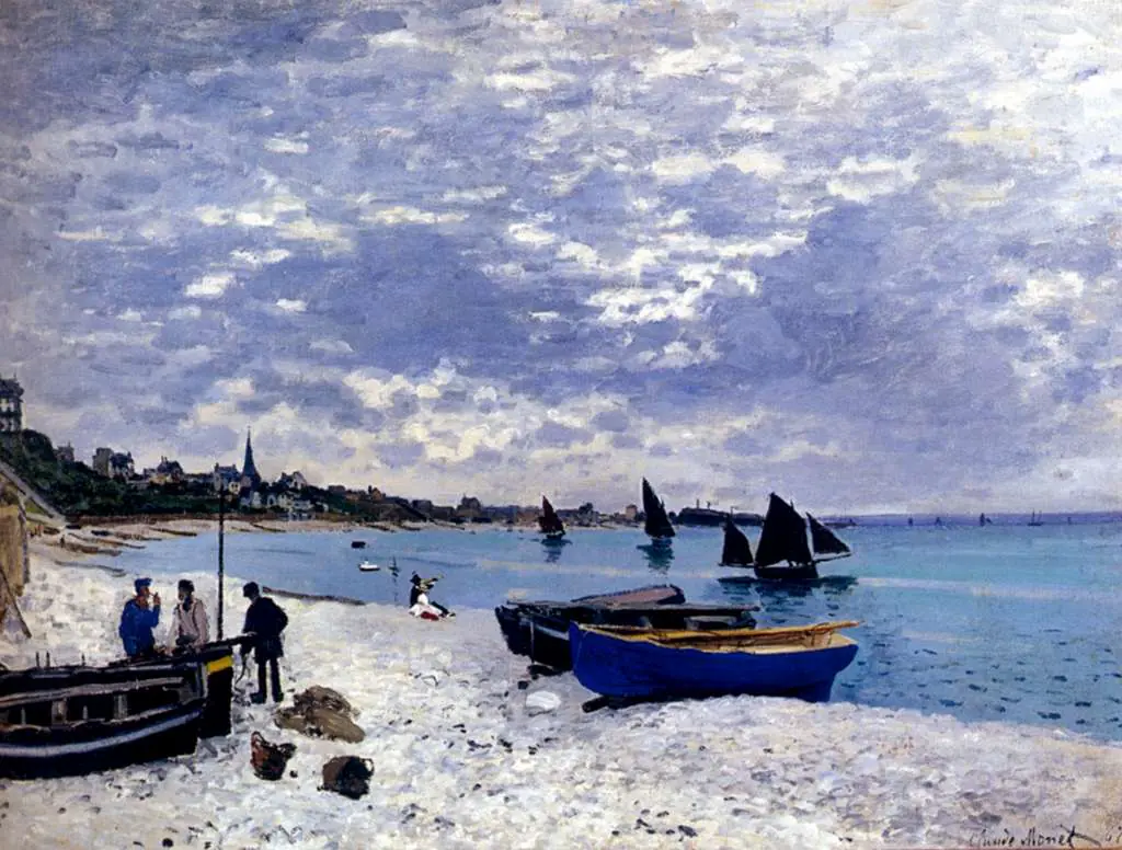 Monet: The Beach At Sainte Adresse