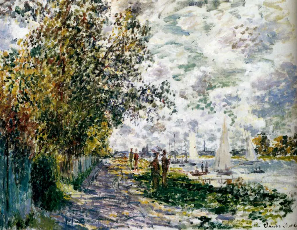 Monet: The Riverbank At Gennevilliers