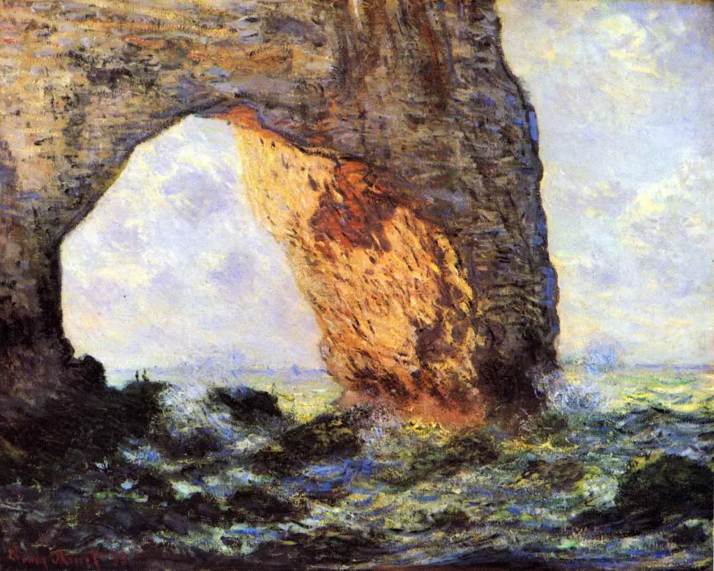 Monet: The Cliff At Etretat