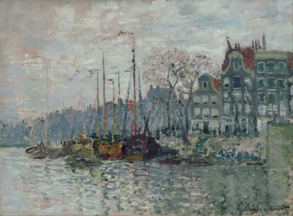 Monet: View Of The Prins Hendrikkade And The Kromme Waal In Amsterdam