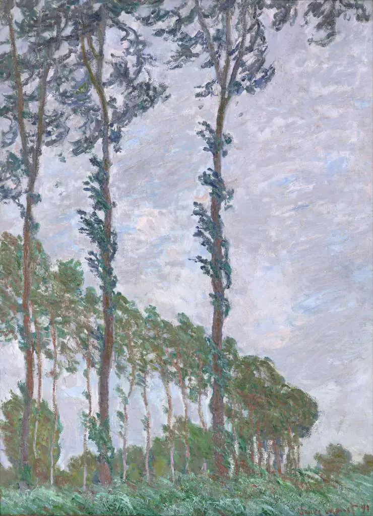 Monet: Wind Effect Series Of The Poplars