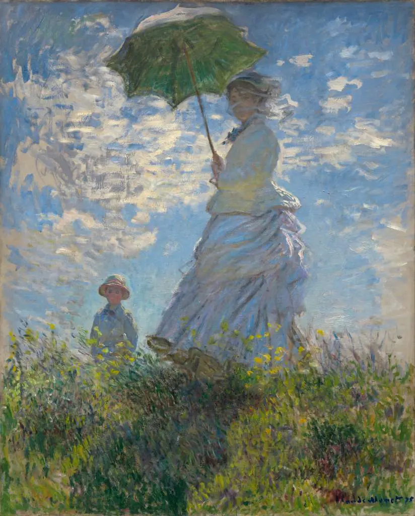 Monet: Woman With A Parasol-madame Monet And Her Son
