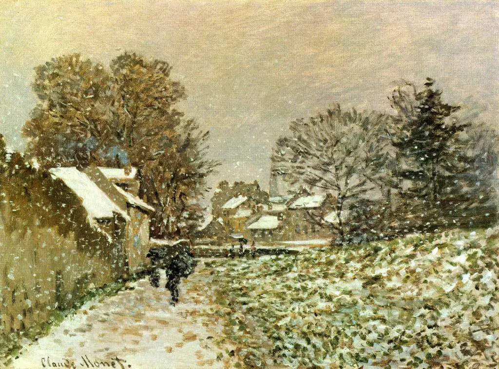 Monet: Walking In Snow
