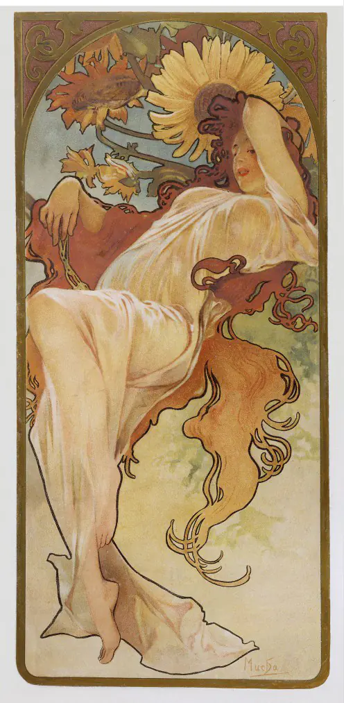 Alfons Mucha: The Four Seasons Summer 1896