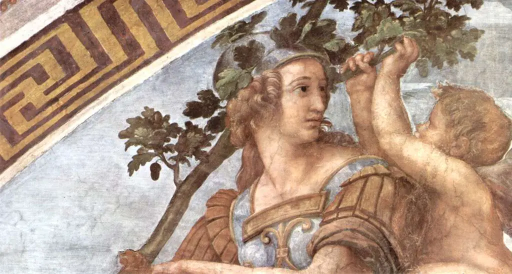 Raphael: Allegory Of The Virtue Stanza Della Segnatura