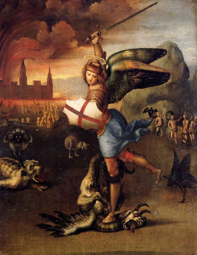 Raphael: Archangel Michael With Satan
