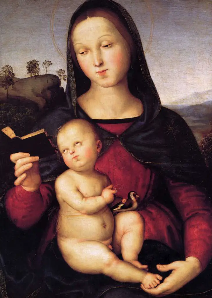 Raphael: Madonna With Child And A Book2