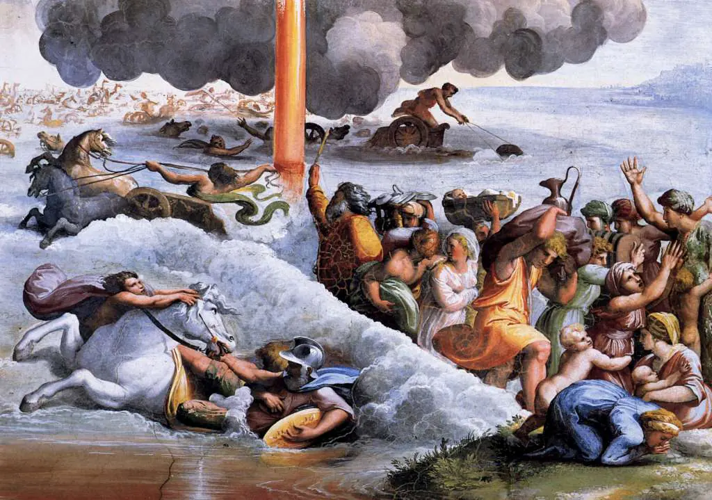 Raphael: Moses Crosses The Red Sea
