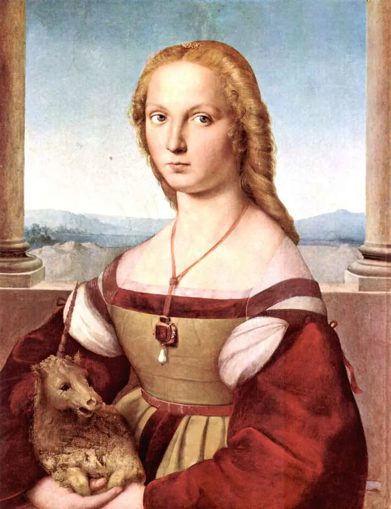 Raphael: Portrait Of A Young Woman With Unicorn