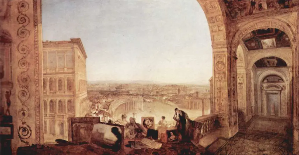 Raphael: Rome Seen From The Vatikan