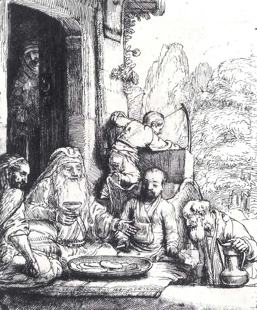 Rembrandt: Abraham Entertaining The Angels