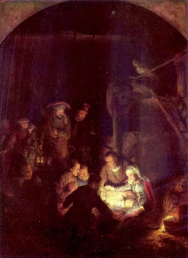 Rembrandt: Adoring The Holy Child