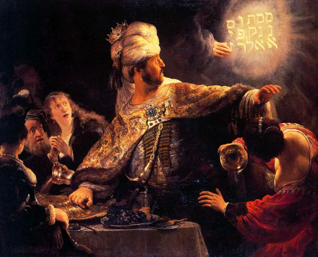 Rembrandt: Belsazar Catches Sight Of The Writing On The Wall