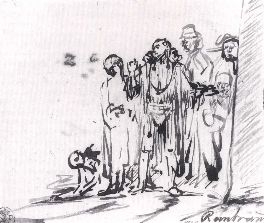 Rembrandt: Draughtsmanship Of A Group Of Figures