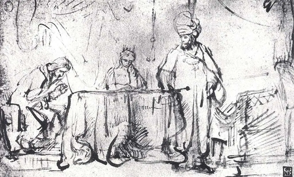 Rembrandt: Haman In Ungnade