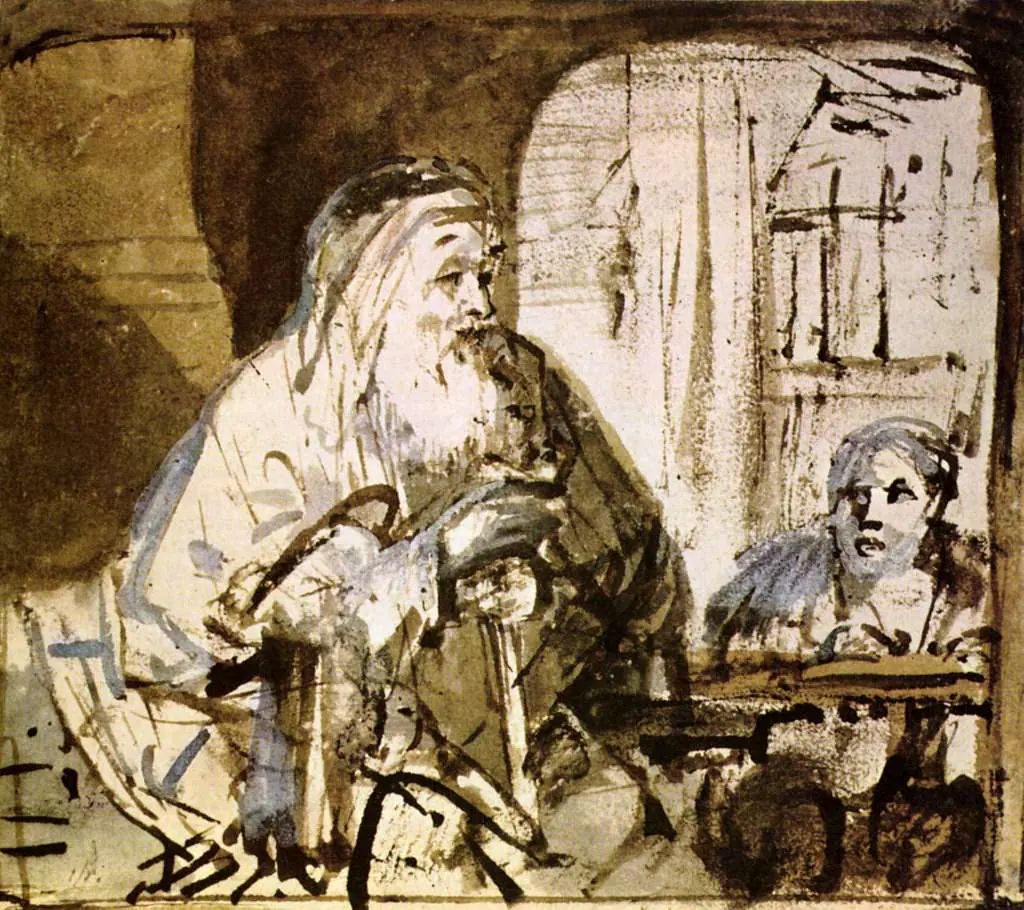 Rembrandt: Homer Dictates To A Writer