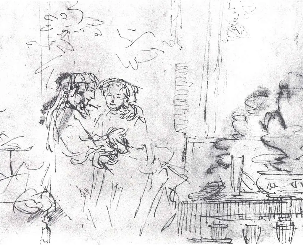 Rembrandt: Issak And Rebecca