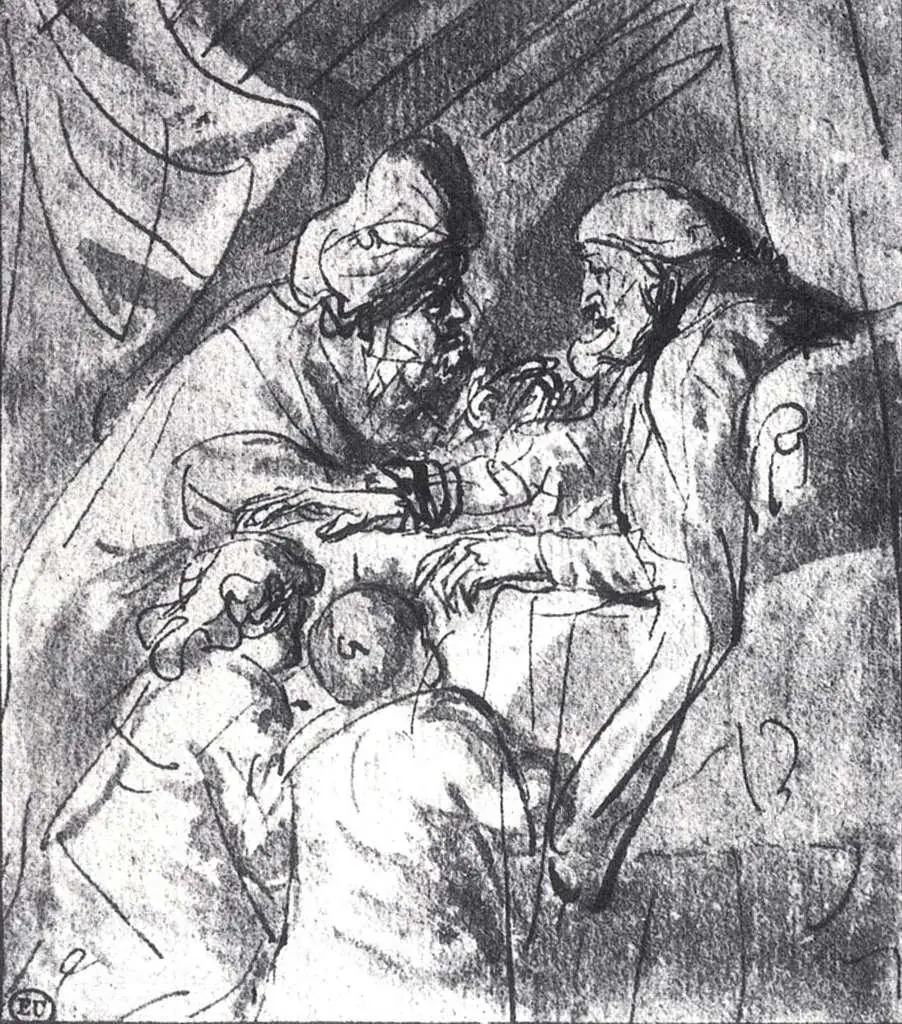 Rembrandt: Jacobs Blesing