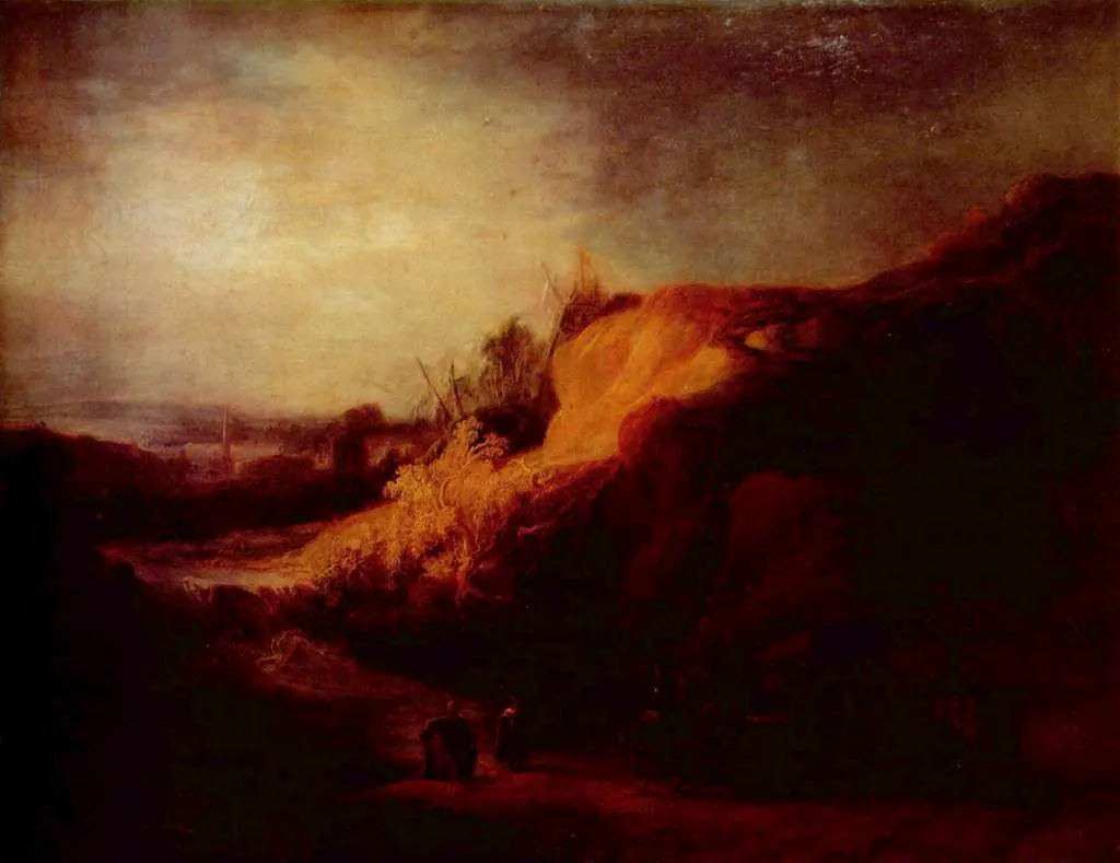 Rembrandt: Landscape With The Baptism Of The Treasurer