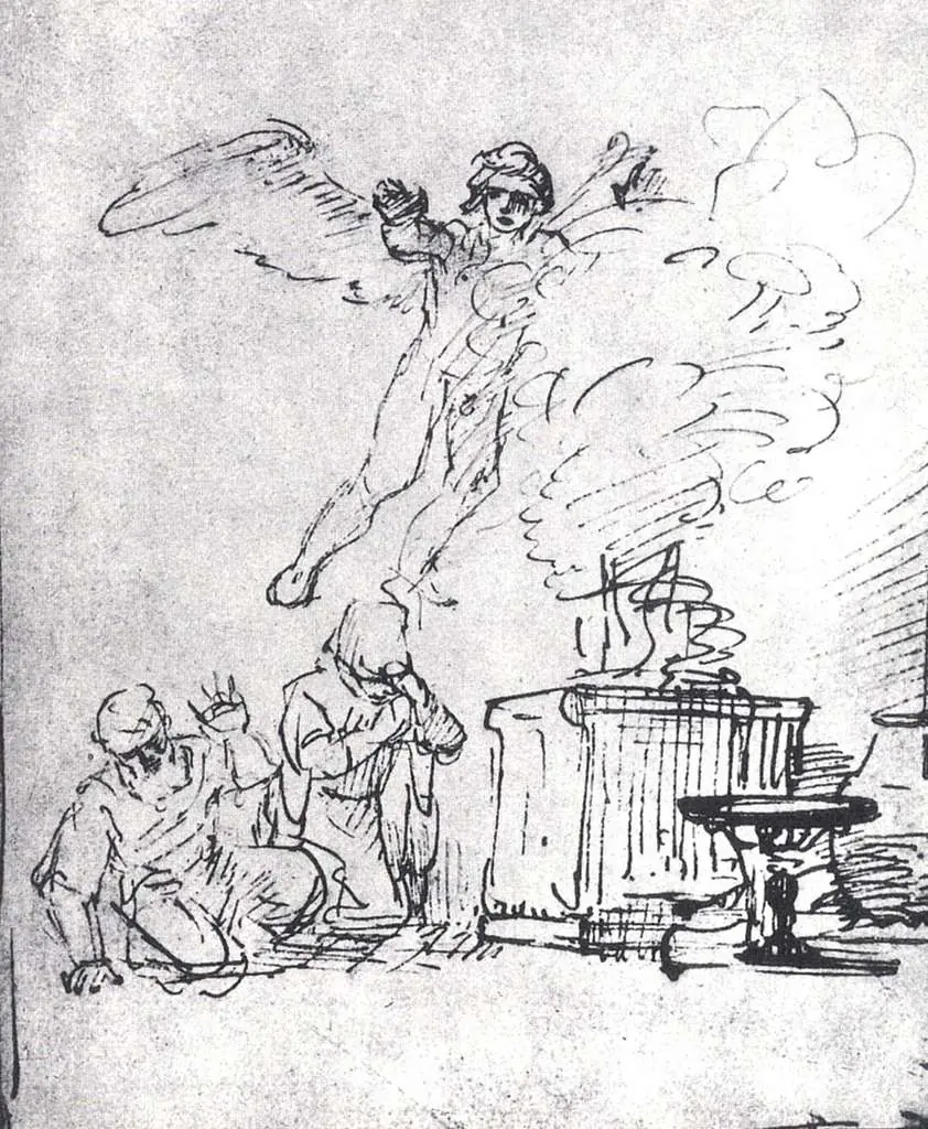 Rembrandt: Manoahs Sacrifice