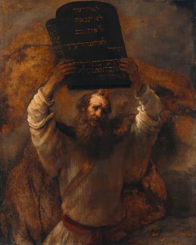 Rembrandt: Moses With The Ten Commandments