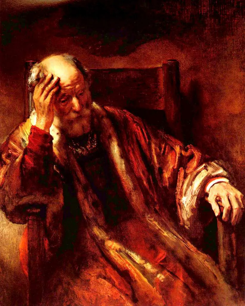 Rembrandt: Old Man On A Chair1