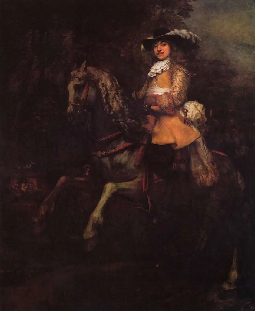 Rembrandt: Portrait Of Frederick Rihel With Horse