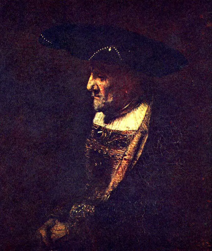 Rembrandt: Portrait Of A Man With Beads On The Hat