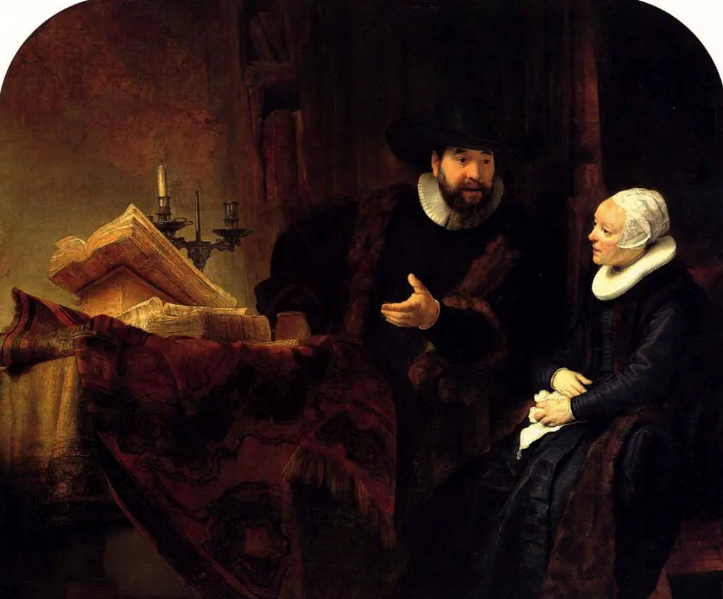 Rembrandt: Preacher Cornelis Anslo And His Wife Aaltje Schouten