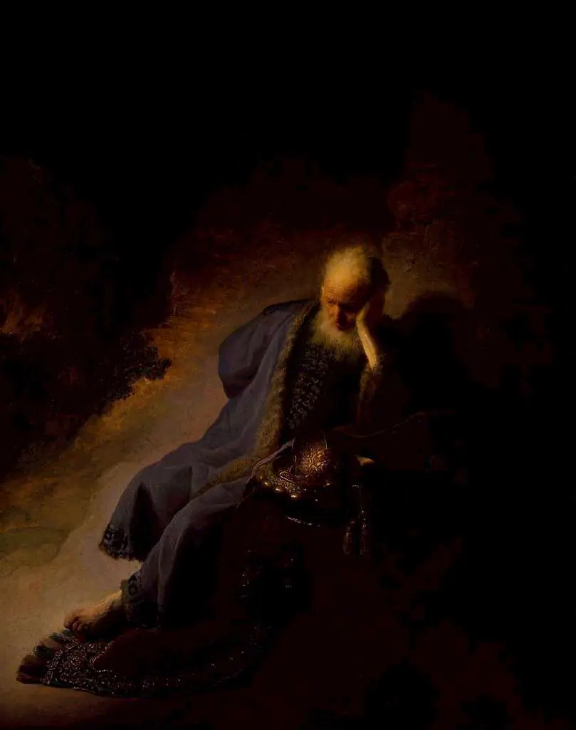 Rembrandt: Prophet Jeremiah