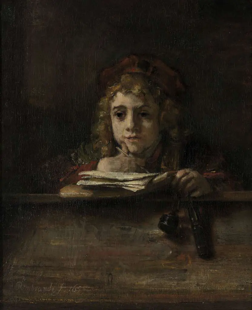 Rembrandt: Rembrandt Van Rijn-titus At His Desk