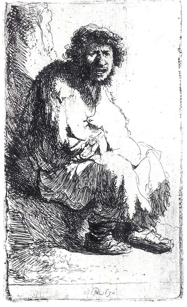 Rembrandt: Self Portrait As A Beggar